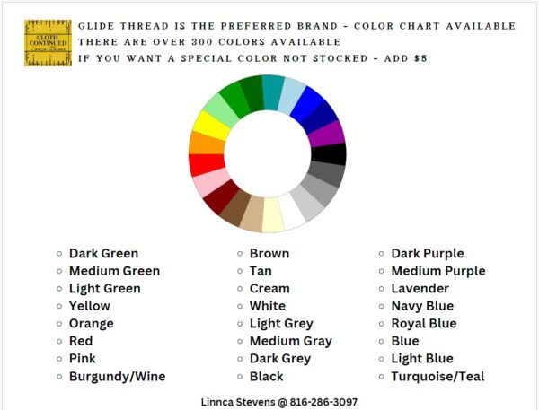 Glide Thread Color Chart