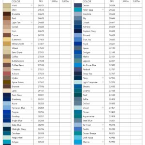 Glide Thread Color Chart Pg #2