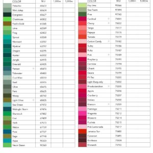 Glide Thread Color Chart Pg #4